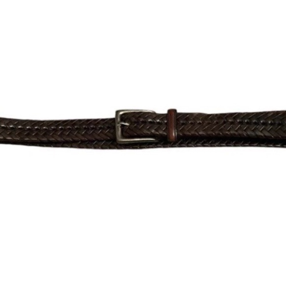 Eddie Bauer Men’s Genuine Leather Braided Belt Size 44
